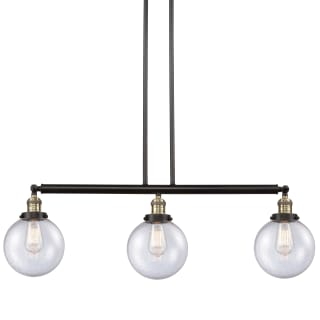 A thumbnail of the Innovations Lighting 213-13-41 Beacon Linear Black Antique Brass / Seedy