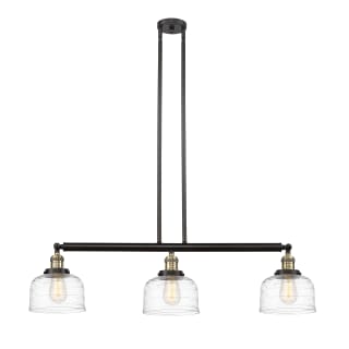 A thumbnail of the Innovations Lighting 213-13-41 Bell Linear Black Antique Brass / Clear Deco Swirl