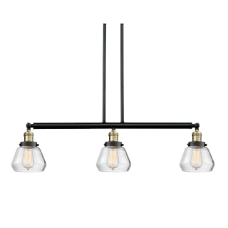A thumbnail of the Innovations Lighting 213-S Fulton Black / Antique Brass / Clear