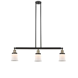 A thumbnail of the Innovations Lighting 213 Small Canton Black Antique Brass / Matte White