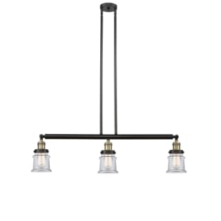 A thumbnail of the Innovations Lighting 213 Small Canton Black Antique Brass / Clear