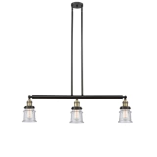 A thumbnail of the Innovations Lighting 213 Small Canton Black Antique Brass / Seedy