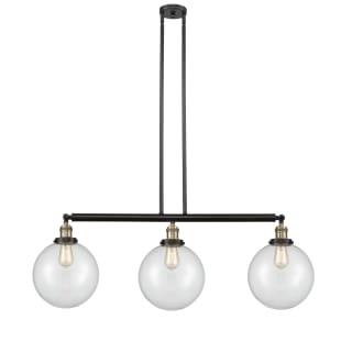 A thumbnail of the Innovations Lighting 213 X-Large Beacon Black Antique Brass / Clear