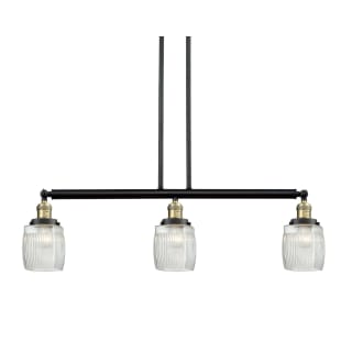 A thumbnail of the Innovations Lighting 213-S Colton Black / Antique Brass / Thick Clear Halophane