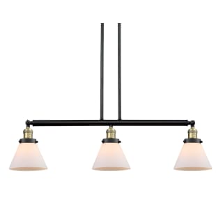 A thumbnail of the Innovations Lighting 213-S Large Cone Black / Antique Brass / Matte White Cased