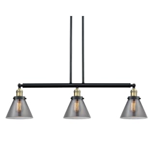 A thumbnail of the Innovations Lighting 213-S Large Cone Black / Antique Brass / Smoked