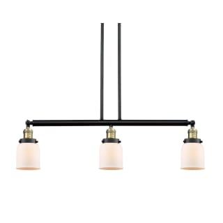 A thumbnail of the Innovations Lighting 213-S Small Bell Black / Antique Brass / Matte White Cased