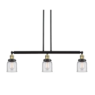 A thumbnail of the Innovations Lighting 213-S Small Bell Black / Antique Brass / Clear