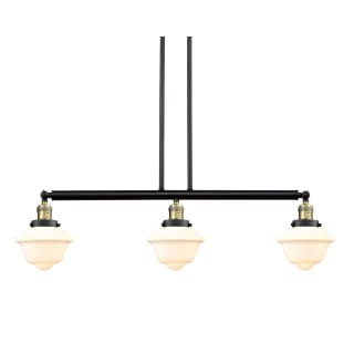 A thumbnail of the Innovations Lighting 213-S Small Oxford Black / Antique Brass / Matte White Cased