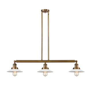 A thumbnail of the Innovations Lighting 213 Halophane Brushed Brass / Matte White Halophane