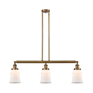 A thumbnail of the Innovations Lighting 213 Canton Brushed Brass / Matte White