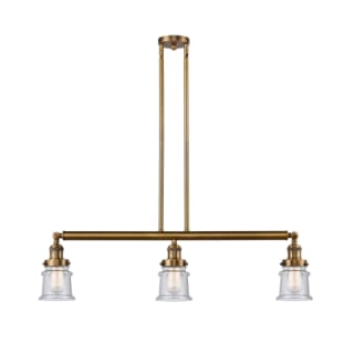 A thumbnail of the Innovations Lighting 213 Small Canton Brushed Brass / Seedy