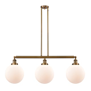 A thumbnail of the Innovations Lighting 213 X-Large Beacon Brushed Brass / Matte White