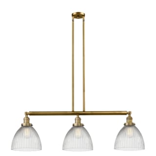A thumbnail of the Innovations Lighting 213 Seneca Falls Brushed Brass / Clear Halophane