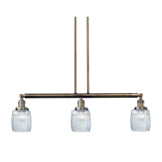 A thumbnail of the Innovations Lighting 213-S Colton Brushed Brass / Thick Clear Halophane