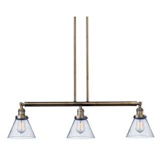 A thumbnail of the Innovations Lighting 213-S Large Cone Brushed Brass / Seedy