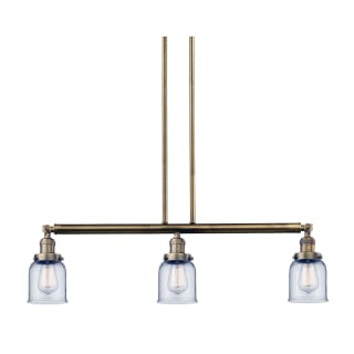 A thumbnail of the Innovations Lighting 213-S Small Bell Brushed Brass / Clear