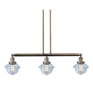 A thumbnail of the Innovations Lighting 213-S Small Oxford Brushed Brass / Clear