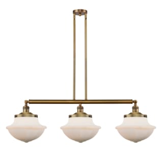 A thumbnail of the Innovations Lighting 213 Large Oxford Brushed Brass / Matte White