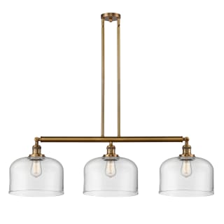 A thumbnail of the Innovations Lighting 213 X-Large Bell Brushed Brass / Clear