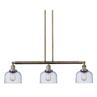 A thumbnail of the Innovations Lighting 213-S Large Bell Brushed Brass / Seedy