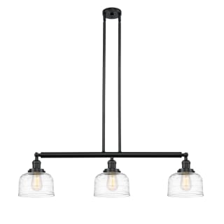 A thumbnail of the Innovations Lighting 213-13-41 Bell Linear Matte Black / Clear Deco Swirl