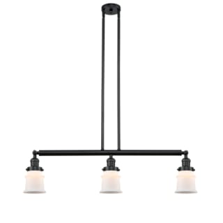 A thumbnail of the Innovations Lighting 213 Small Canton Matte Black / Matte White
