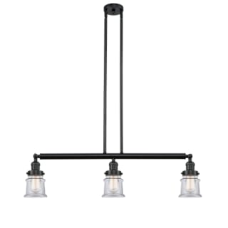 A thumbnail of the Innovations Lighting 213 Small Canton Matte Black / Clear