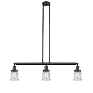 A thumbnail of the Innovations Lighting 213 Small Canton Matte Black / Seedy