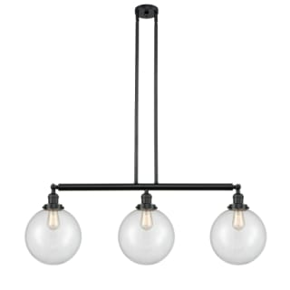 A thumbnail of the Innovations Lighting 213 X-Large Beacon Matte Black / Clear