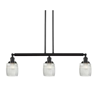 A thumbnail of the Innovations Lighting 213-S Colton Matte Black / Thick Clear Halophane