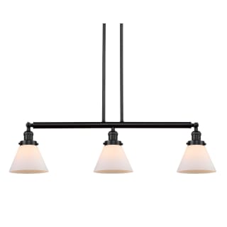 A thumbnail of the Innovations Lighting 213-S Large Cone Matte Black / Matte White Cased