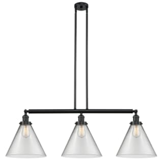 A thumbnail of the Innovations Lighting 213 X-Large Cone Matte Black / Clear