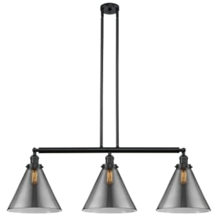 A thumbnail of the Innovations Lighting 213 X-Large Cone Matte Black / Plated Smoke