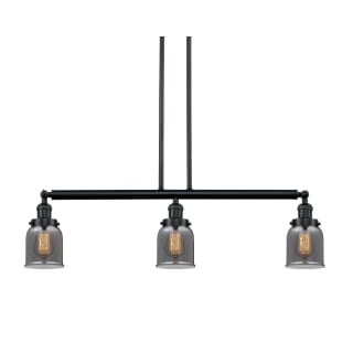 A thumbnail of the Innovations Lighting 213-S Small Bell Matte Black / Plated Smoked