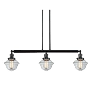 A thumbnail of the Innovations Lighting 213-S Small Oxford Matte Black / Clear