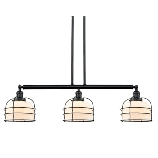 A thumbnail of the Innovations Lighting 213-S Large Bell Cage Matte Black / Matte White Cased