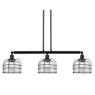 A thumbnail of the Innovations Lighting 213-S Large Bell Cage Matte Black / Clear