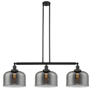 A thumbnail of the Innovations Lighting 213 X-Large Bell Matte Black / Plated Smoke