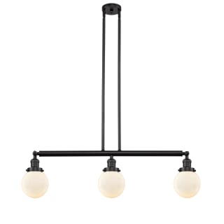 A thumbnail of the Innovations Lighting 213-S-6 Beacon Oil Rubbed Bronze / Matte White Cased