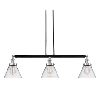 A thumbnail of the Innovations Lighting 213-S Large Cone Polished Chrome / Clear