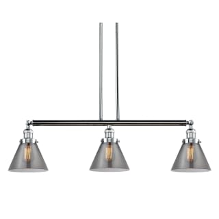 A thumbnail of the Innovations Lighting 213-S Large Cone Polished Chrome / Smoked
