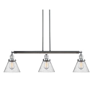 A thumbnail of the Innovations Lighting 213-S Large Cone Polished Chrome / Seedy