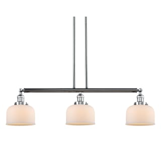 A thumbnail of the Innovations Lighting 213-S Large Bell Polished Chrome / Matte White Cased