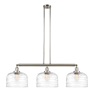 A thumbnail of the Innovations Lighting 213-13-42-L Bell Linear Polished Nickel / Clear Deco Swirl