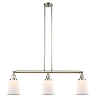 A thumbnail of the Innovations Lighting 213 Canton Polished Nickel / Matte White