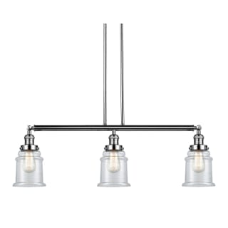 A thumbnail of the Innovations Lighting 213-S Canton Polished Nickel / Clear