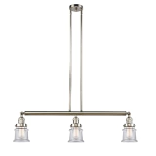 A thumbnail of the Innovations Lighting 213 Small Canton Polished Nickel / Clear