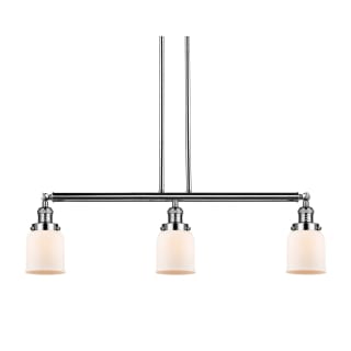 A thumbnail of the Innovations Lighting 213-S Small Bell Polished Nickel / Matte White Cased