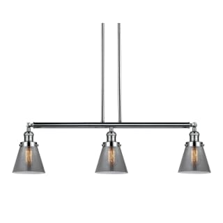 A thumbnail of the Innovations Lighting 213-S Small Cone Polished Nickel / Smoked